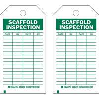 Inspection Record Tags, Polyester, 4" W x 7" H, English Fastek
