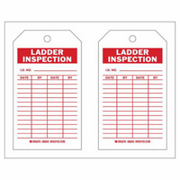 Inspection Record Tags, Polyester, 4" W x 7" H, English Fastek