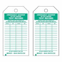 Test Record Tags, Polyester, 4" W x 7" H, English Fastek