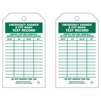 Test Record Inspection Tags, Paper, 4" W x 7" H, English Fastek