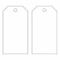 Blank Accident Prevention Tags, Metal, 3" W x 5-3/4" H SX816 | Fastek