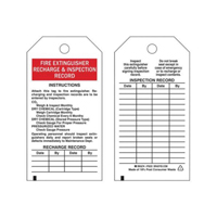 Inspection Record Tags, Polyester, 3" W x 5-3/4" H, English Fastek