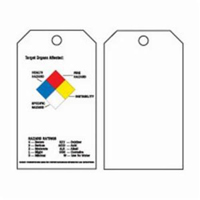 Self-Laminating Right-To-Know Tags, Polyester, 3" W x 5-3/4" H, English Fastek