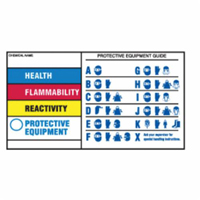 Protective Equipment Labels, Polyester, Sheet, 5" L x 3" W SY712 | Fastek