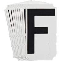 Quick-Align<sup>®</sup> Individual Gothic Number and Letter Labels, F, 4" H, Black SZ994 | Fastek