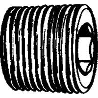 Pipe Plug (Counter Sunk Hex Head), 1/8" Dia., Brass Fastek