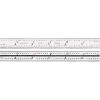 Junior Combination Squares, 6" L, Steel, Satin Fastek