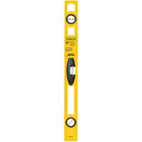 High-Impact ABS Level, I-Beam, 24" L, Plastic, 3, Non-Magnetic Fastek