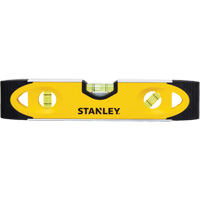 Shock-Resistant Torpedo Level, 9" L, Aluminum, 3 Vials, Magnetic Fastek