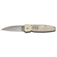 Lightweight Knife with Drop Point Blade, 2-1/4" Blade, Stainless Steel Blade, Aluminum Handle Fastek