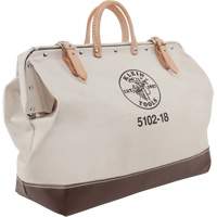 Heavy-Duty 18" Tool Bag, Canvas, 1 Pockets, Beige Fastek