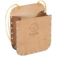 Tool Bag with Strap, Leather, 1 Pockets, Brown Fastek