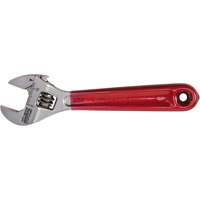 Adjustable Wrench, 4-1/2" L, 1/2" Max Width, Chrome/Polished Fastek