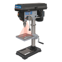 Drill Presses With Laser, 10", 1/2" Chuck, 3050 RPM Fastek