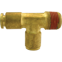 P.t.c. Male Run Tee, Brass, 3/8" x 1/4" Fastek