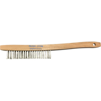 Brosses de nettoyage &agrave; manche recourb&eacute;, Acier inoxydable, 3 x 19 rangs de fils, Longueur 14" Fastek