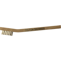 Petites brosses de nettoyage, Acier inoxydable, 3 x 7 rangs de fils, Longueur 7-3/4" Fastek