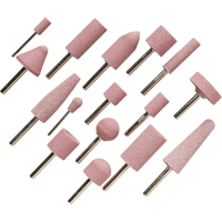 A60R Vitrified Mounted Points, A12, Aluminum Oxide, 11/16" Dia., 1-1/4" L, 60 Grit Fastek