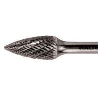 Fraise rotative conique &agrave; deux tranchants, SG-44, 1/8" dia., 1/8" Tige, 1/2" Prof. de la coupe Fastek
