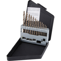 Jobber Length Drill Bit Set, 13 Pieces, High Speed Cobalt Fastek