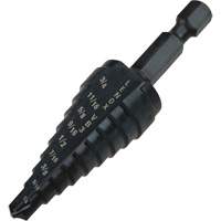 #3 Step Drill Bit, 1/4" - 3/4" , 1/16" Increments, High Speed Steel Fastek