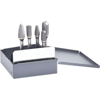 Jeu de fraises en carbure &agrave; double coupe, 5 morceaux Fastek