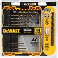 Pilot Point&reg; Industrial Drill Bit Set, 14 Pieces, Cobalt Fastek