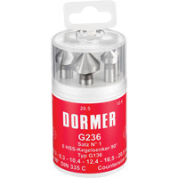 90° Countersink Set, 6 Pieces Fastek