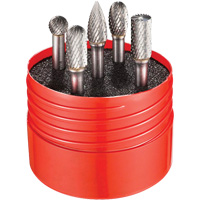 Double Cut Rotary Burr Set, 5 Pieces Fastek