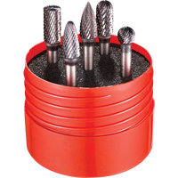 Double Cut Rotary Burr Set, 5 Pieces Fastek