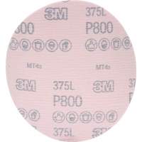 Disque &agrave; pellicule Hookit 375L, dia 6", Grain P800, Oxyde d'aluminium Fastek