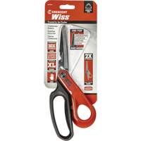 Cisailles robustes &agrave; rev&ecirc;tement en titane pour ouvriers professionnels, 10", Poign&eacute;e Anneaux Fastek