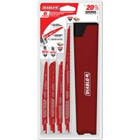 Ensemble de lames de scie alternative pour la coupe/d&eacute;molition du bois avec clous Fastek