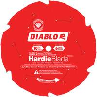 Lame de scie &agrave; d&eacute;couper HardieBlade, 10", 6 dents, Pour B&eacute;ton de fibre Fastek
