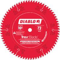 Lame de scie &agrave; d&eacute;couper Trex Blade, 10", 72 dents, Pour Plastique/Plastique Fastek