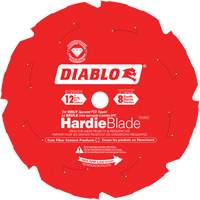 Lame de scie &agrave; d&eacute;couper HardieBlade, 12", 8 dents, Pour B&eacute;ton de fibre Fastek