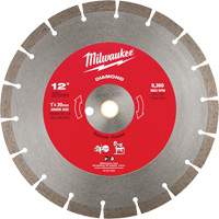 Segmented Diamond Circular Saw Blade, 12", Concrete Use Fastek