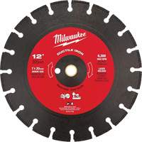Circular Saw Blade, 12", Ductile Iron Use Fastek