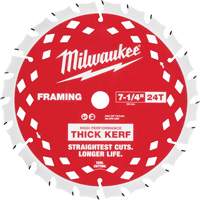 Thick Kerf Framing Circular Saw Blade, 7-1/4", 24 Teeth, Wood Use Fastek