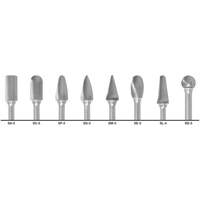 1855 Double Cut Carbide Burr Set, 8 Pieces Fastek
