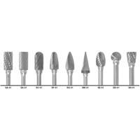 1855 Double Cut Carbide Burr Set, 9 Pieces Fastek
