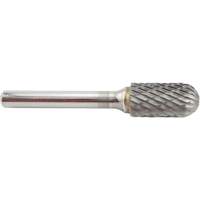 Cylinder Shape Radius End Carbide Shipyard Bur, SC-5, 1/2" Dia., 1" Depth of Cut Fastek