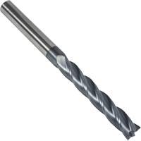 S237 30° Extra Long Square End Mill, 1/8" Dia., 3" L, 4 Flutes, 1/8" Shank, Carbide Fastek