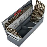 Heavy-Duty Jobber Length Combination Drill Bit Set, 115 Pieces, High Speed Cobalt Fastek