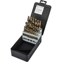Heavy-duty Screw Machine Drill Bit Set, 29 Pieces, High Speed Cobalt Fastek