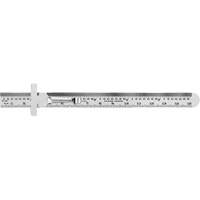 Economy Precision Flexible Ruler, 6" L, Steel Fastek