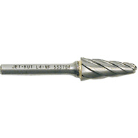L4-NF 1/4" Taper Shape Bur for Aluminum/Non-ferrous Materials, 1/2" Dia. Fastek