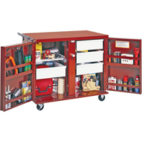 Rolling Work Bench, 43-7/8" W x 38-1/2" H x 26-7/8" D, 21.7 Cubic Feet Capacity Fastek