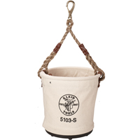 Bucket Tool Pouch, 12" L x 12" W x 12" H, Canvas, Beige Fastek