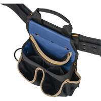 20 Pocket Tool Belt Combo, Polyester, Black Fastek